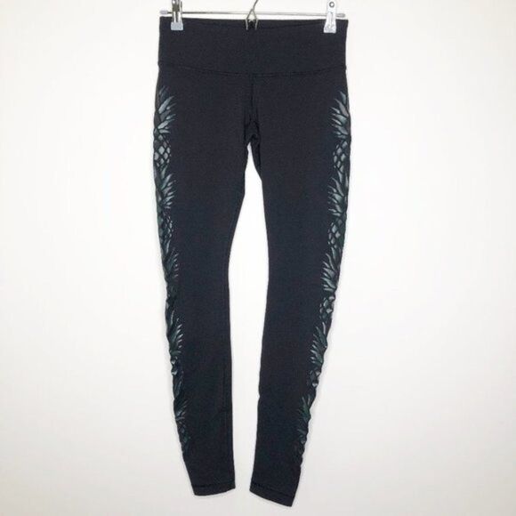 LULULEMON Wunder Under Pineapple Leggings RARE  - Picture 1 of 8